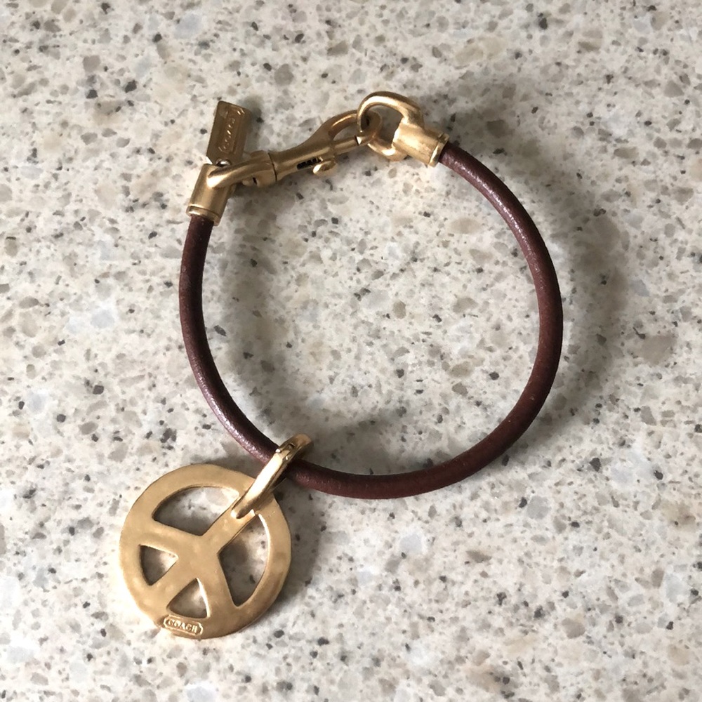 Coach “peace sign” bracelet